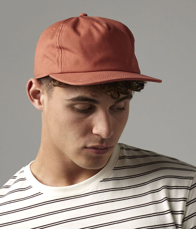 Organic cotton unstructured 5-panel cap