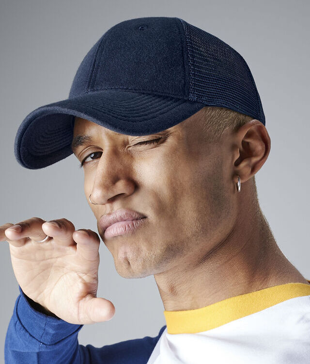 Jersey athleisure trucker