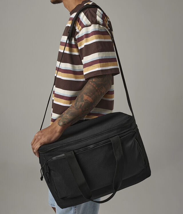 Recycled large cooler shoulder bag