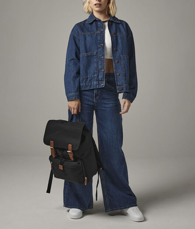 Vintage laptop backpack