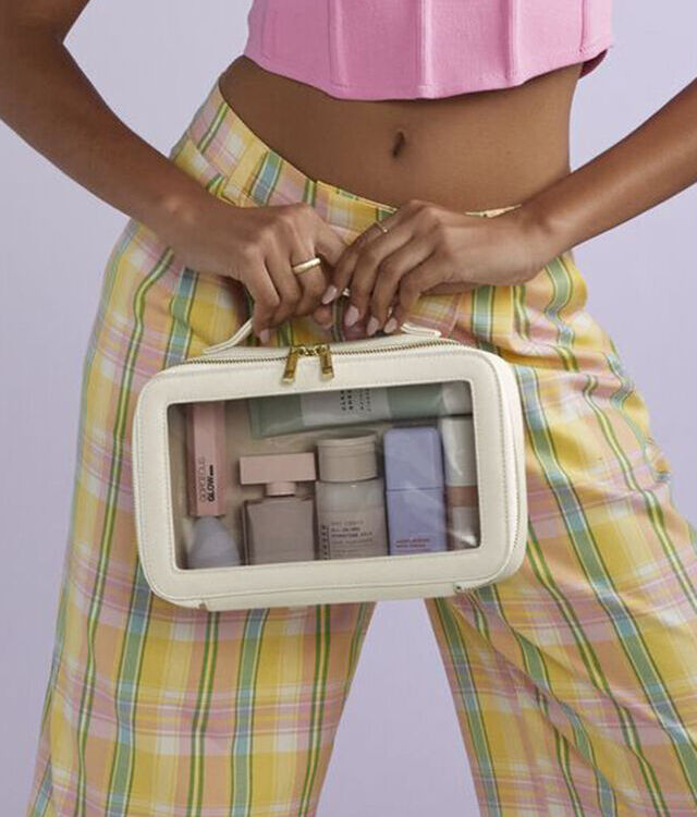 Boutique clear window travel case