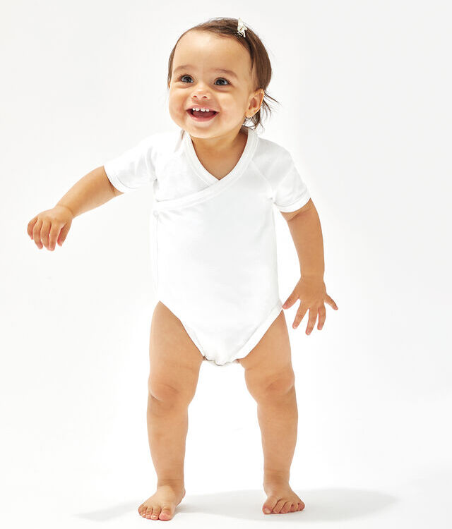 Baby organic kimono bodysuit