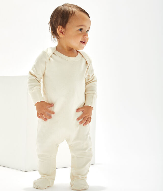 Baby organic envelope sleepsuit with mitts
