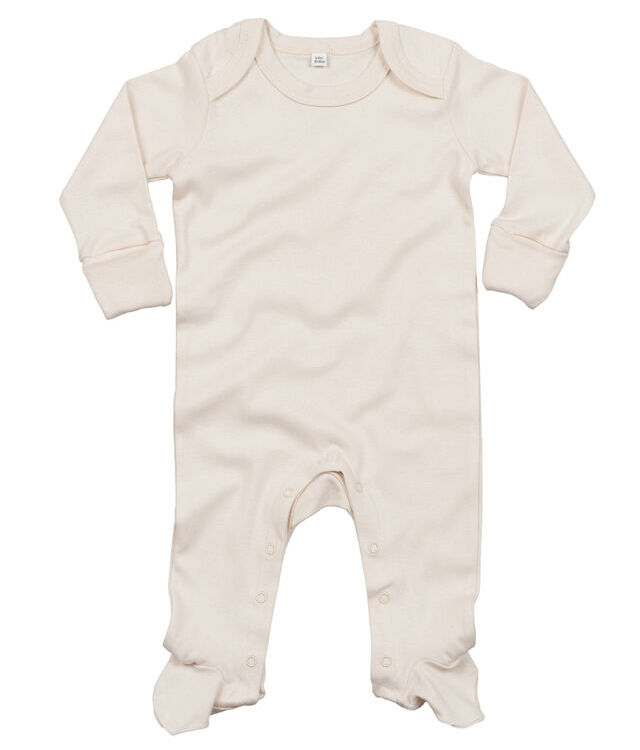 Baby organic envelope sleepsuit with mitts