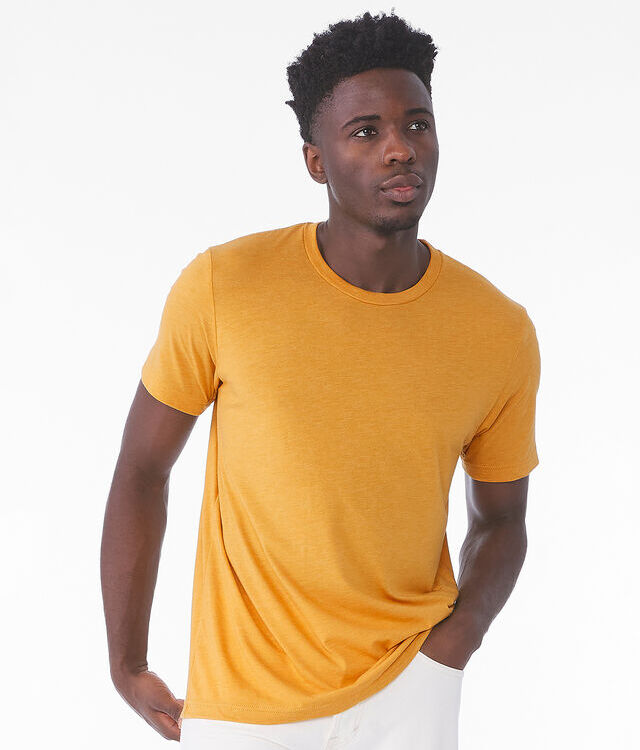 Unisex triblend crew neck t-shirt