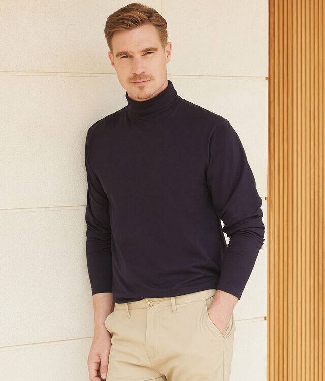 Long sleeve roll neck top