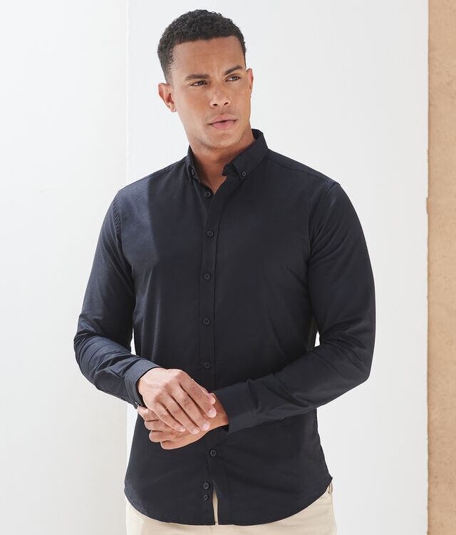 Modern long sleeve Oxford shirt