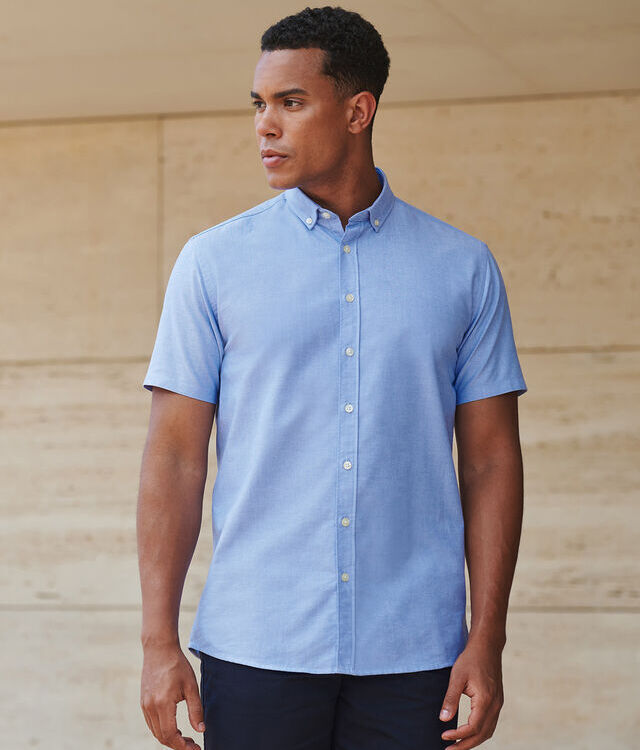 Modern short sleeve Oxford shirt