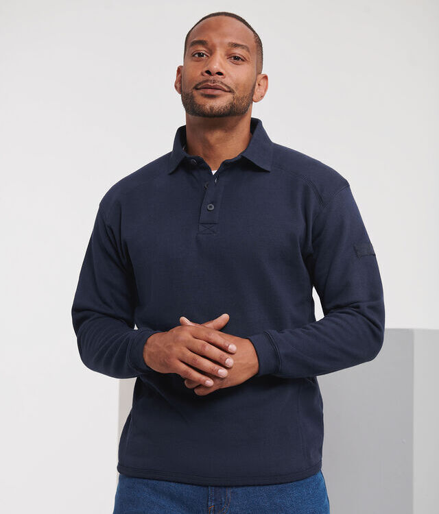 Heavy-duty collar sweatshirt