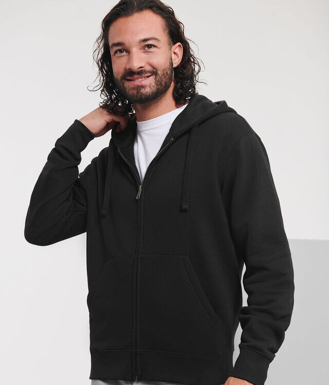 Authentic zipped hooded sweat