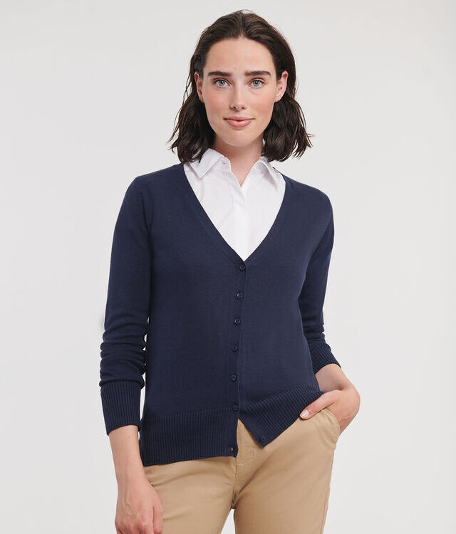Women's v-neck knitted cardigan