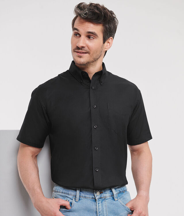 Short sleeve easycare Oxford shirt