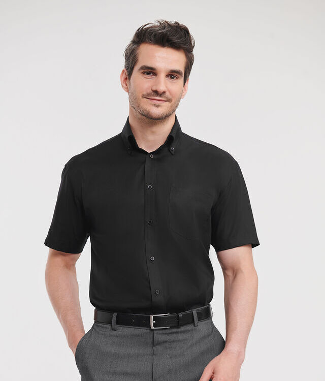 Short sleeve ultimate non-iron shirt