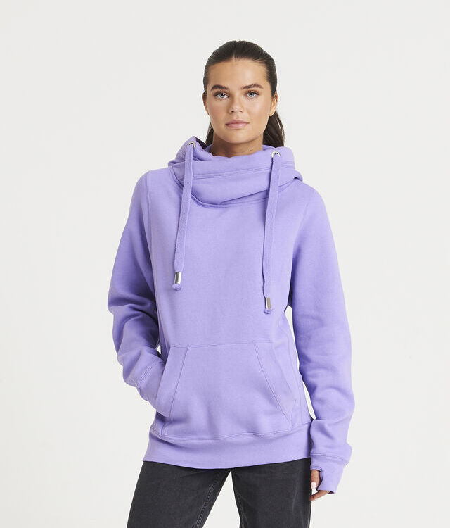 Cross neck hoodie