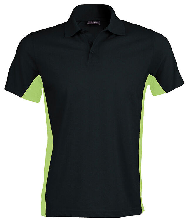 Flags short sleeve bi-colour polo shirt