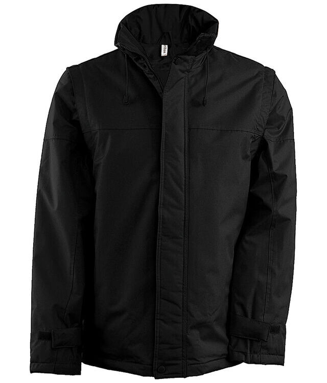 Detachable-sleeved blouson jacket