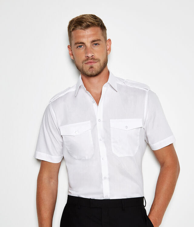 Pilot shirt short-sleeved (tailored fit)