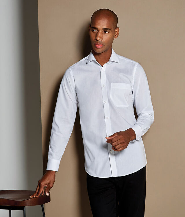 Poplin shirt long-sleeved (tailored fit)