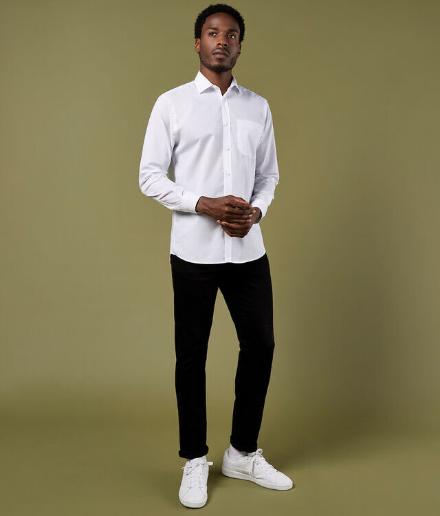 Poplin shirt long-sleeved (tailored fit)