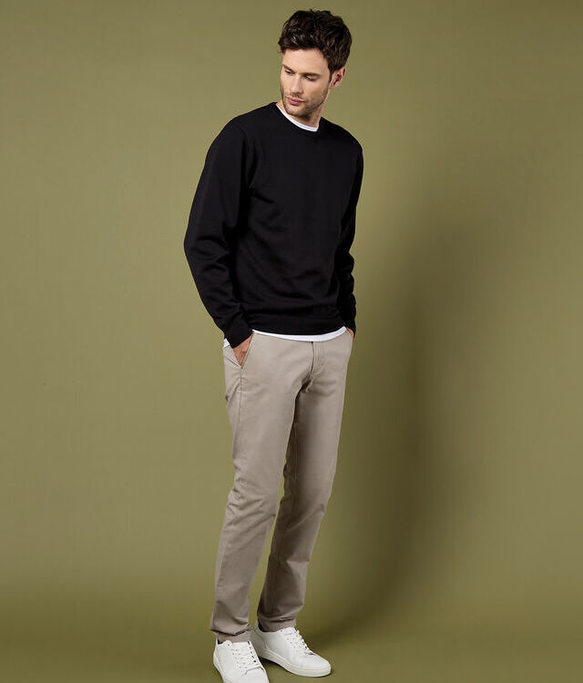 Regular fit Arundel crew neck sweater