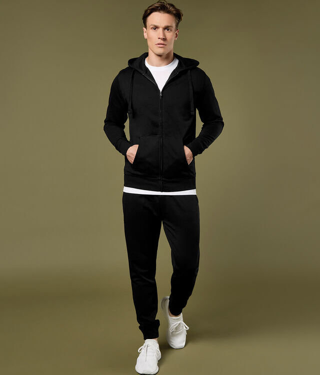 Klassic hooded zipped jacket Superwash® 60° long sleeve (regular fit)