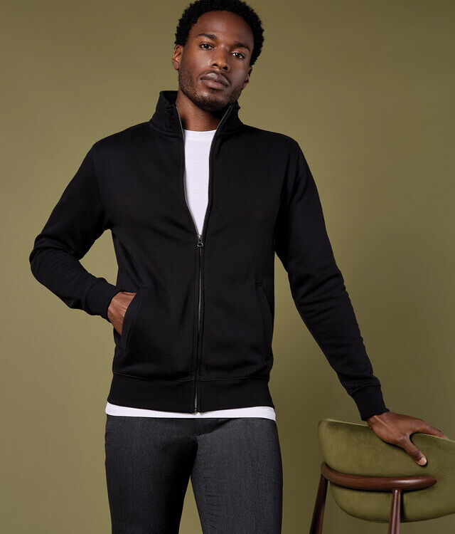 Regular fit zipped sweatshirt