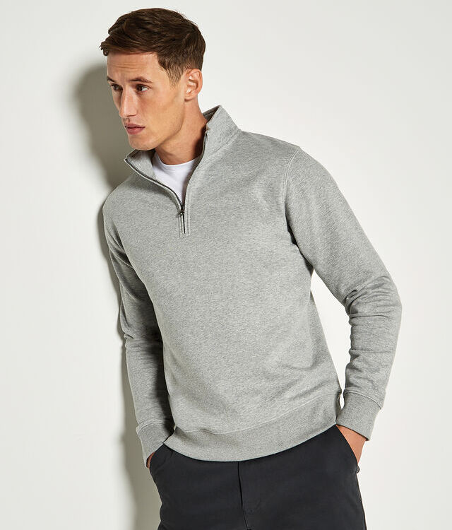 Regular fit ¼-zip sweatshirt