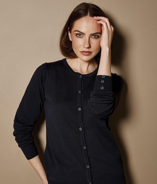 Women's Arundel crew neck cardigan long sleeve (classic fit)