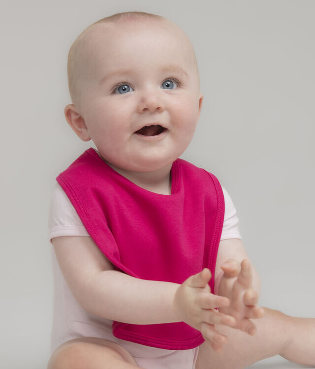 Plain and contrast bib