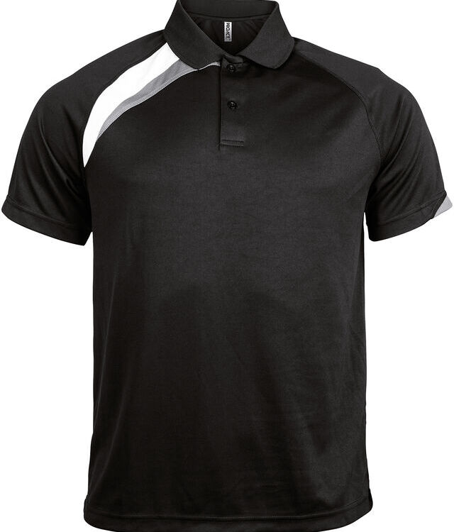 Adults' short-sleeved sports polo shirt