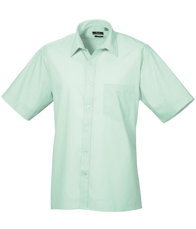 Short sleeve poplin shirt