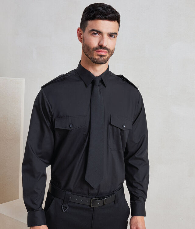 Long sleeve pilot shirt