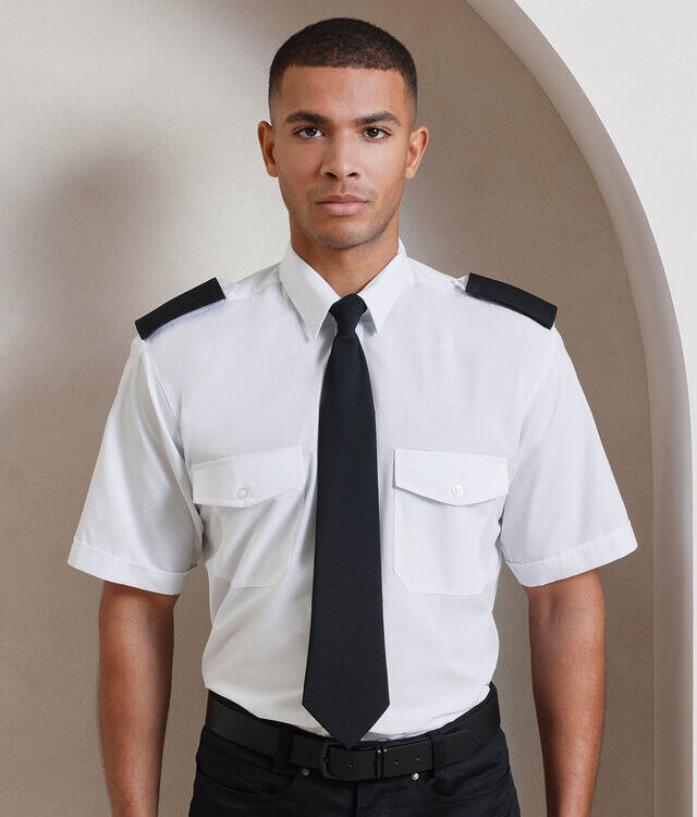 Short sleeve pilot shirt
