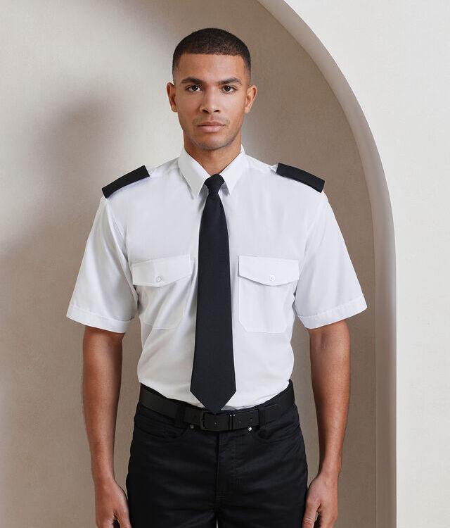 Short sleeve pilot shirt