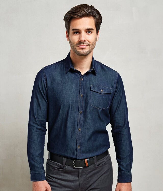 Jeans stitch denim shirt