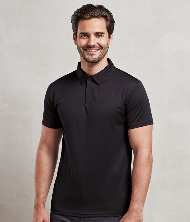 Coolchecker® studded polo