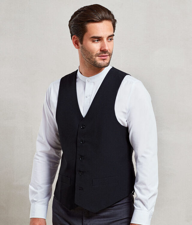 Lined polyester waistcoat