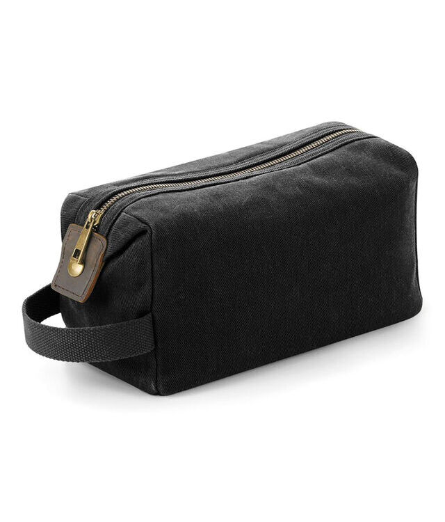 Heritage waxed canvas wash bag