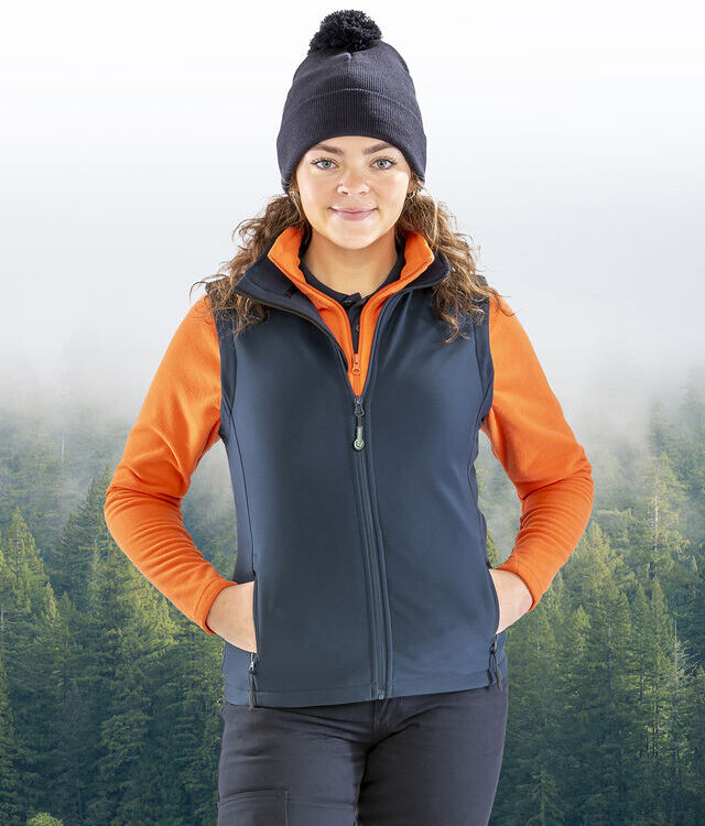 Women's printable softshell bodywarmer