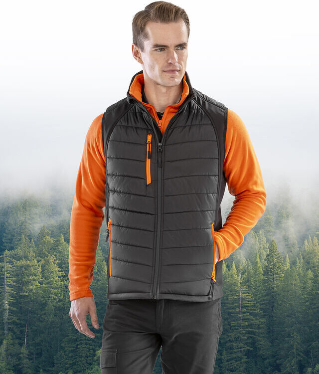 Compass padded softshell gilet