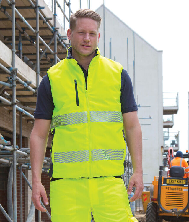 Reversible soft padded gilet