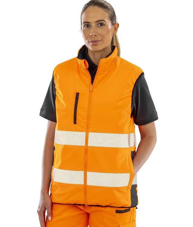 Reversible soft padded gilet