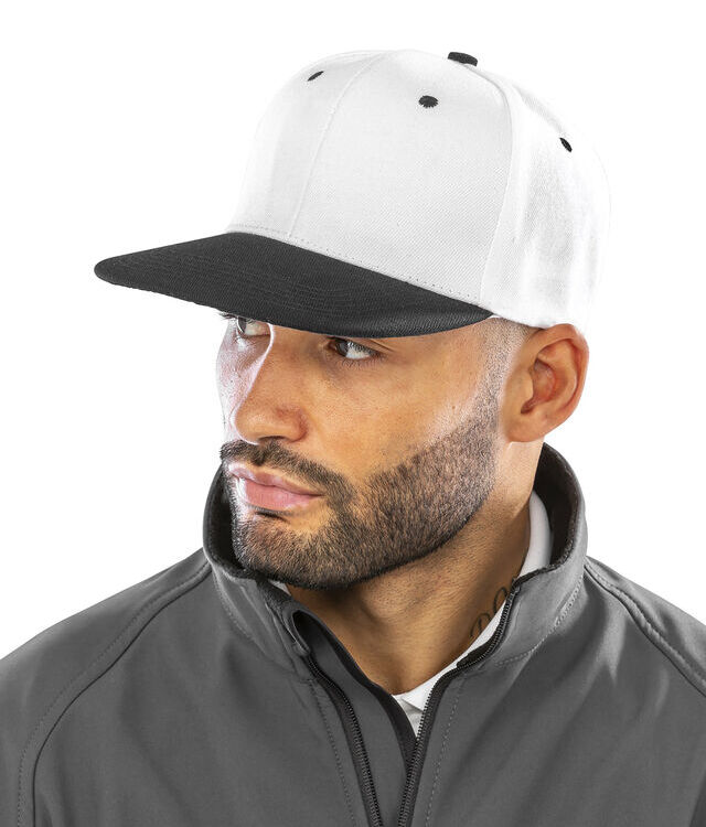 Bronx original flat peak snapback dual colour cap