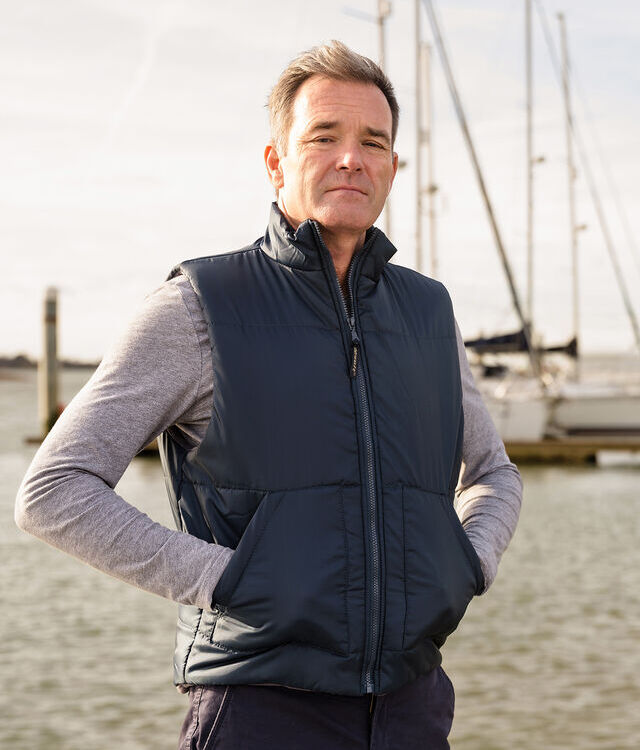 Fleece-lined bodywarmer