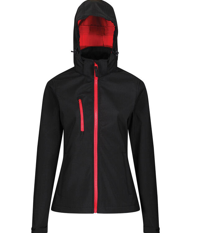 Women's venturer 3-layer hooded softshell jacket