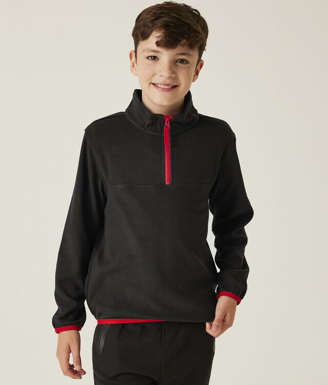 Kids half-zip microfleece