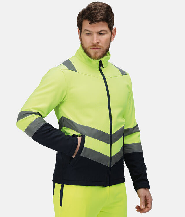 Pro hi-vis softshell jacket