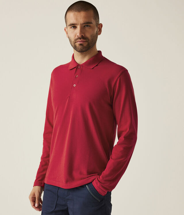 Pro 65/35 long sleeve polo