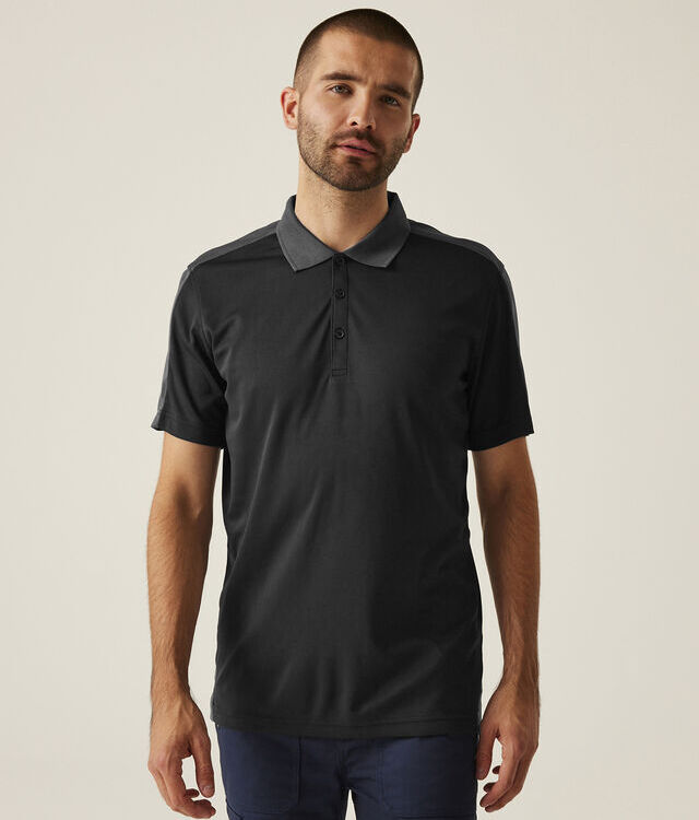 Contrast wicking polo