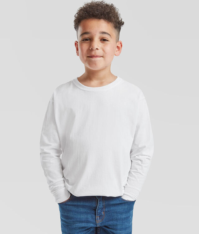 Kids long sleeve valueweight T